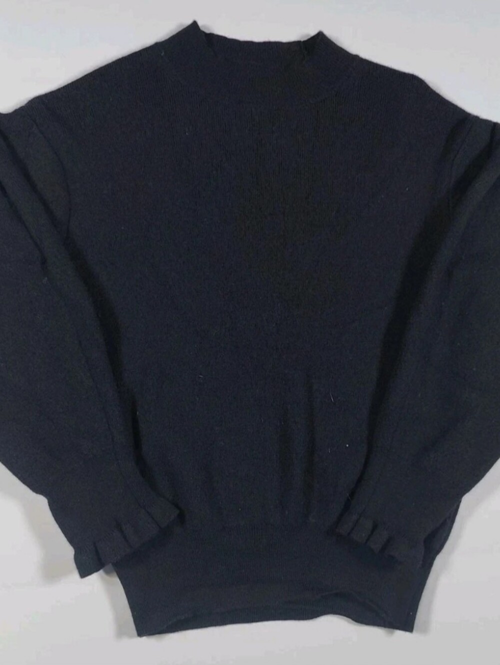 Madewell Black Merino Wool Mock Neck Knit Sweater Size XXS